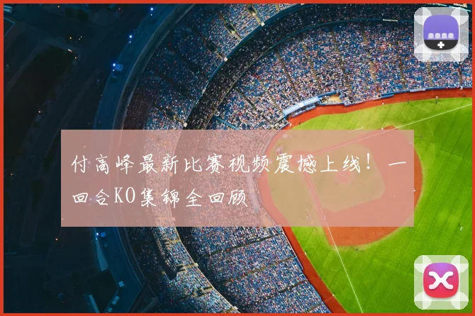 付高峰最新比赛视频震撼上线!一回合KO集锦全回顾